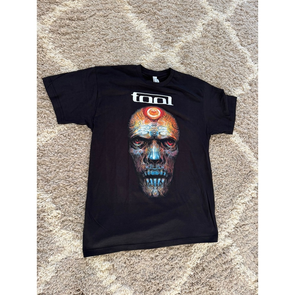 Tool Band Graphic T-Shirt Black Alex Grey Skull Art Mens Large L Short Sleeve